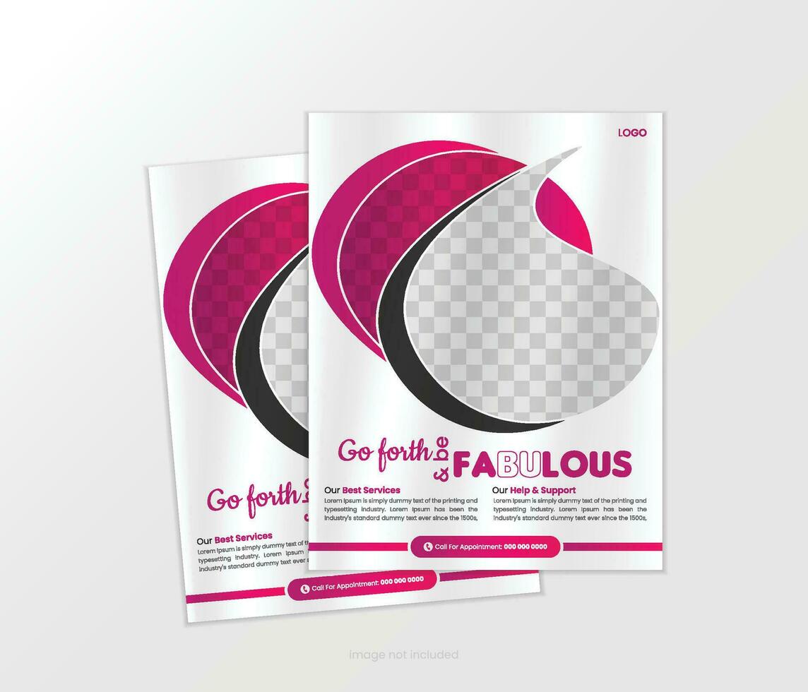 Fashion flyer design vector