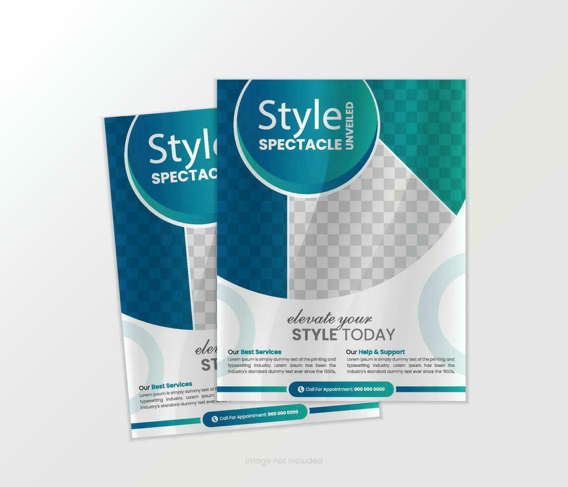 Fashion flyer design vector