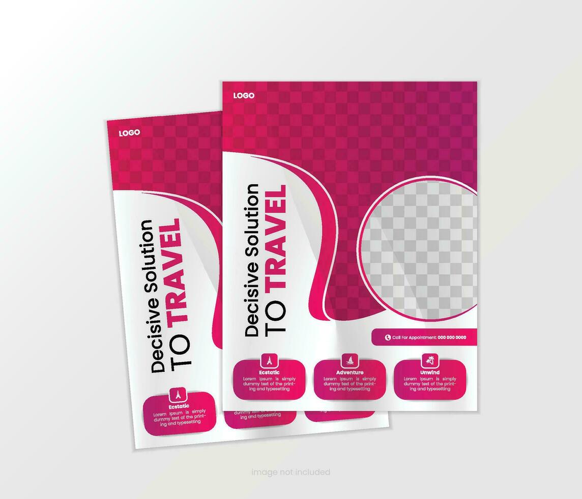 Minimalist Furniture Flyer Layout vector
