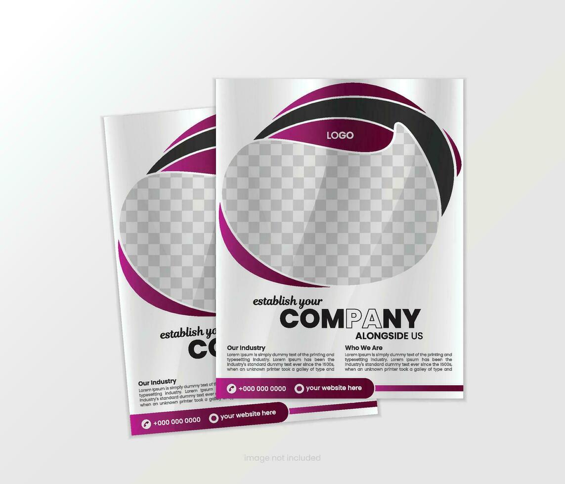 Corporate business flyer template design. marketing, business proposal, promotion, advertising, publication. vector