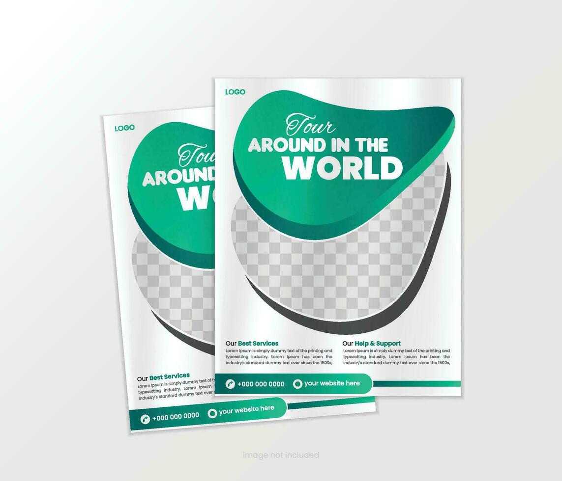 Minimalist Furniture Flyer Layout vector