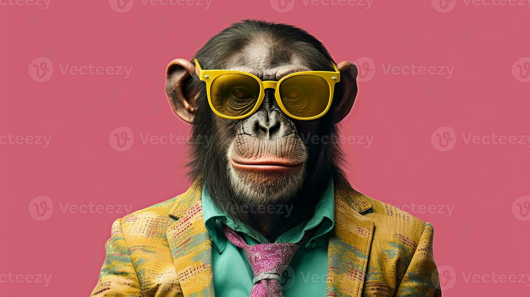 Generative AI, Cool Chimp Sunglasses Style photo