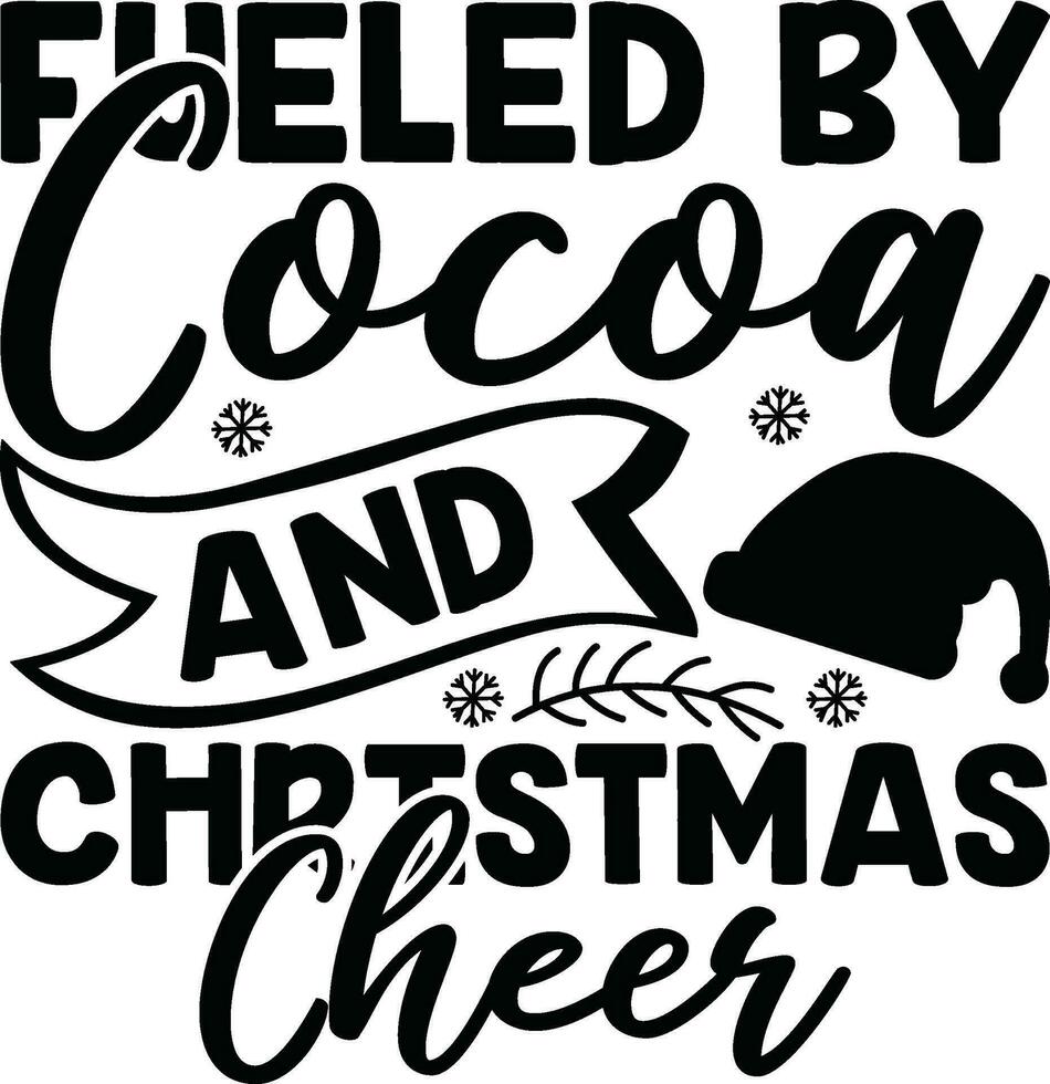 Christmas Lettering design for greeting banners, Mouse Pads, Prints, Cards and Posters, Mugs, Notebooks, Floor Pillows and T-shirt prints design. vector