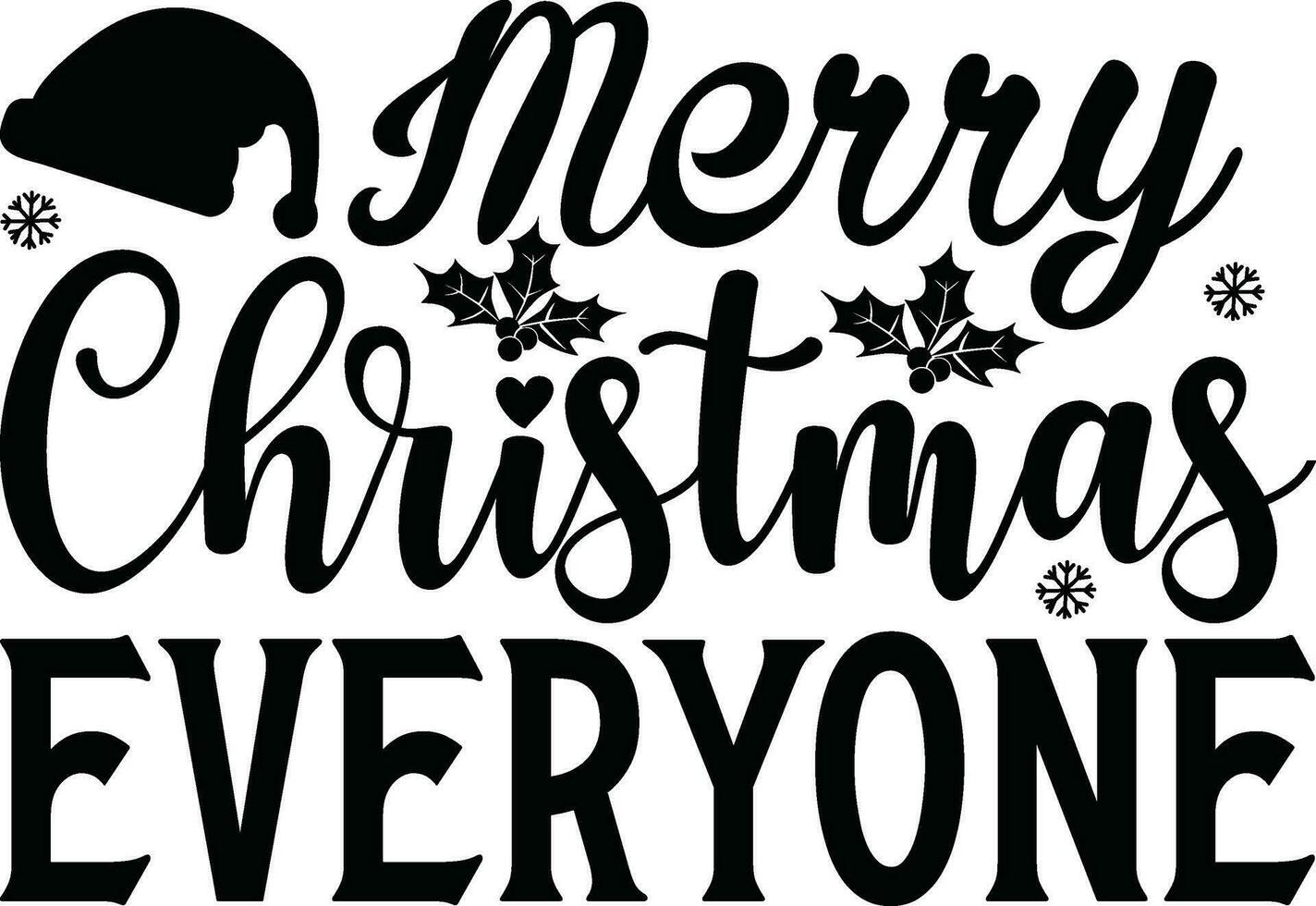 Christmas Lettering design for greeting banners, Mouse Pads, Prints, Cards and Posters, Mugs, Notebooks, Floor Pillows and T-shirt prints design. vector
