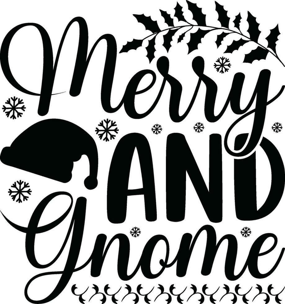 Christmas -  Lettering design for greeting banners, Mouse Pads, Prints, Cards and Posters, Mugs, Notebooks, Floor Pillows and T-shirt prints design. vector