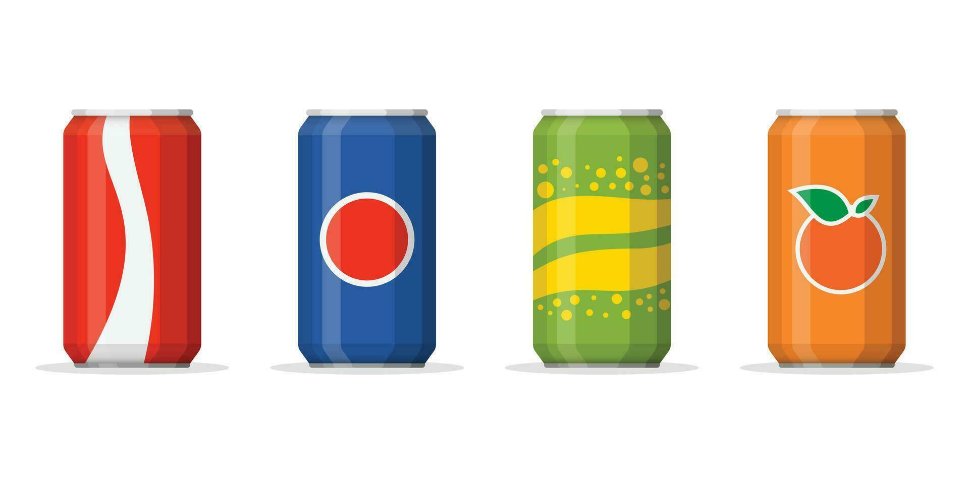 Soda drink icon in flat style. Aluminum can vector illustration on isolated background. Water bottle sign business concept.