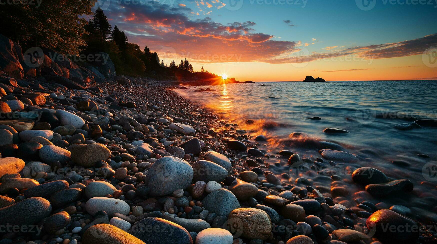 Generative AI, Coastal Symphony photo