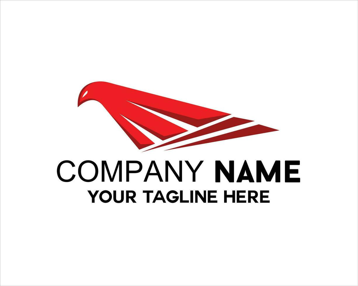 the flying eagle logo is suitable for companies vector