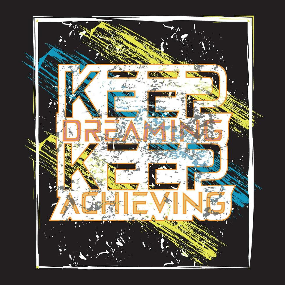 Motivational and inspirational quotes lettering text typography dark t shirt design on black background vector