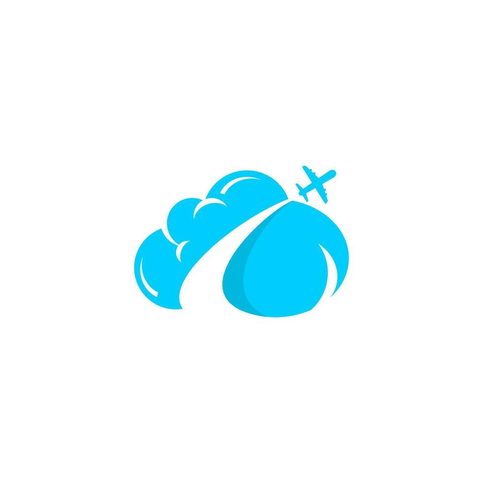 Travel airplane vector