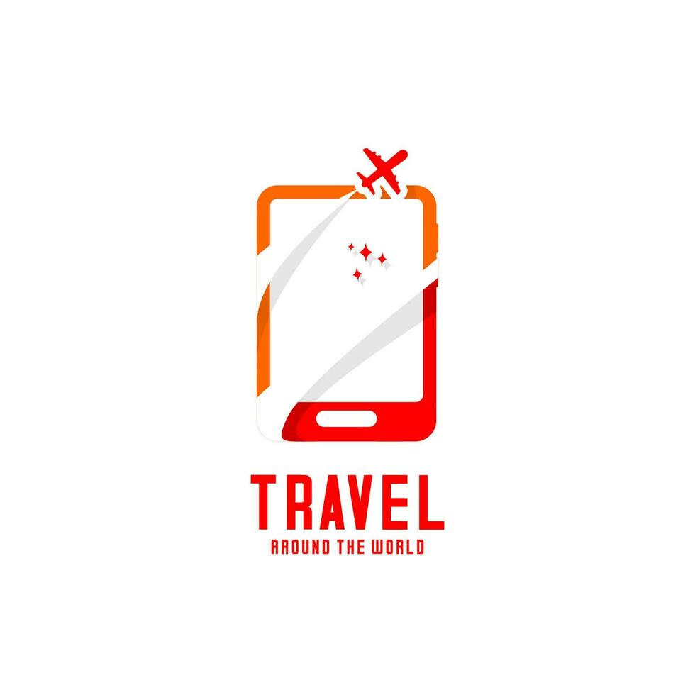 Travel airplane vector