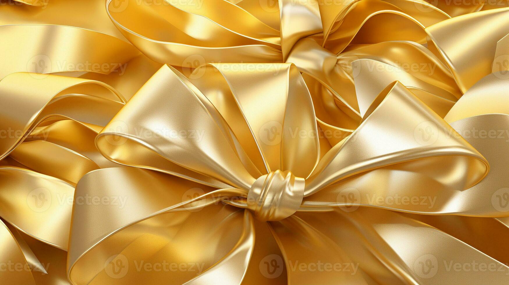 Golden Gifts and Ribbons, AI Generative photo