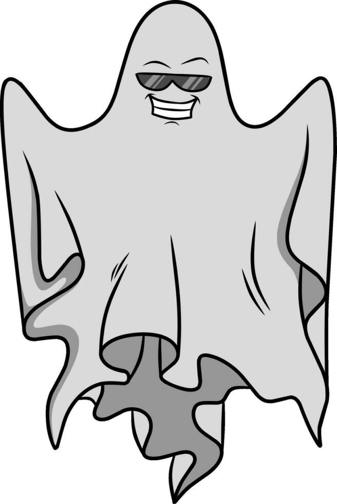 Halloween ghost cartoon character vector illustration 29271651 Vector