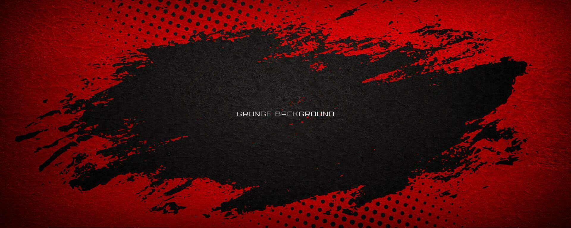 Grunge texture effect background. Distressed rough dark abstract textured. Black isolated on red. Graphic design element vintage style decoration concept for banners, flyer, card, or brochure cover vector