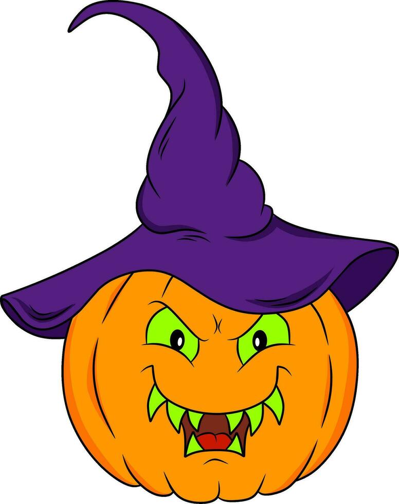 calabaza Víspera de Todos los Santos dibujos animados vector Arte