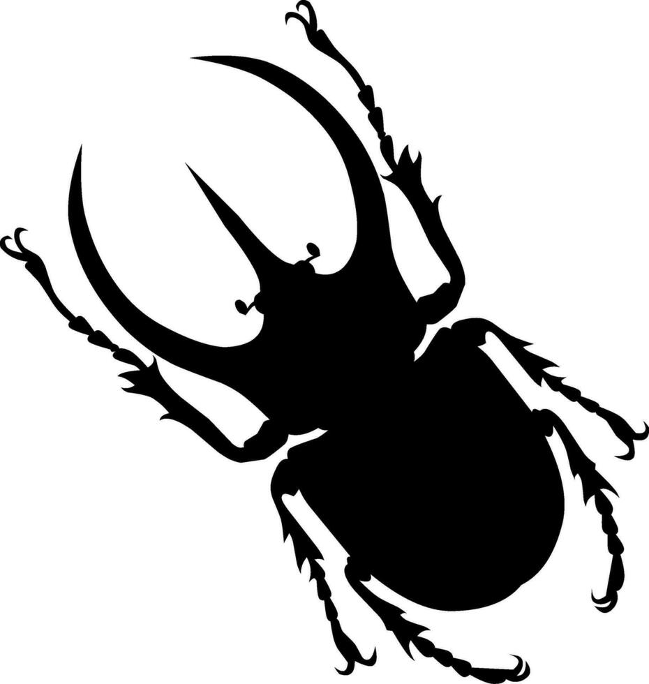 Insect Silhouette vector icon illustration