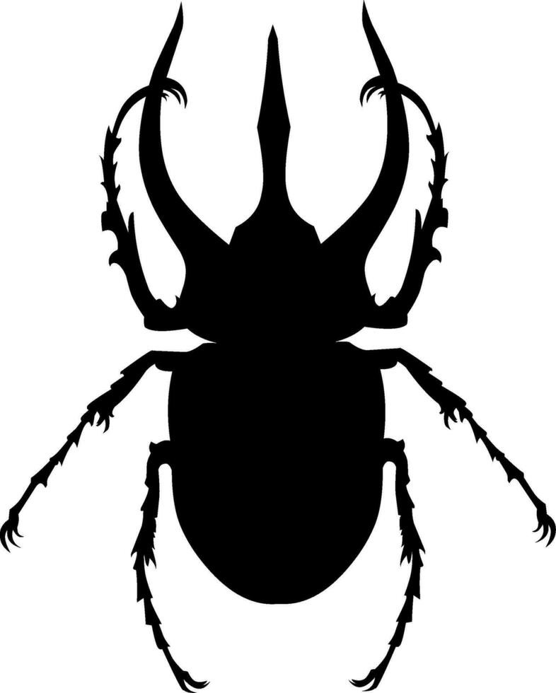 insecto silueta vector icono ilustración