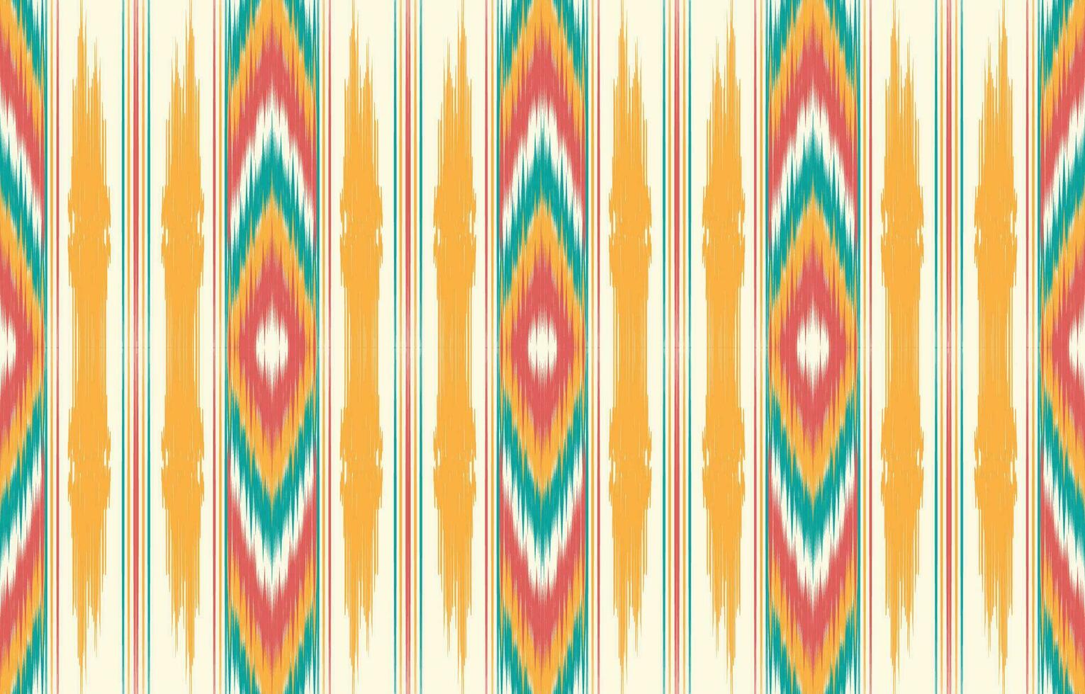Ethnic abstract ikat art. Aztec ornament print. geometric ethnic pattern seamless  color oriental.  Design for background ,curtain, carpet, wallpaper, clothing, wrapping, Batik, vector illustration.