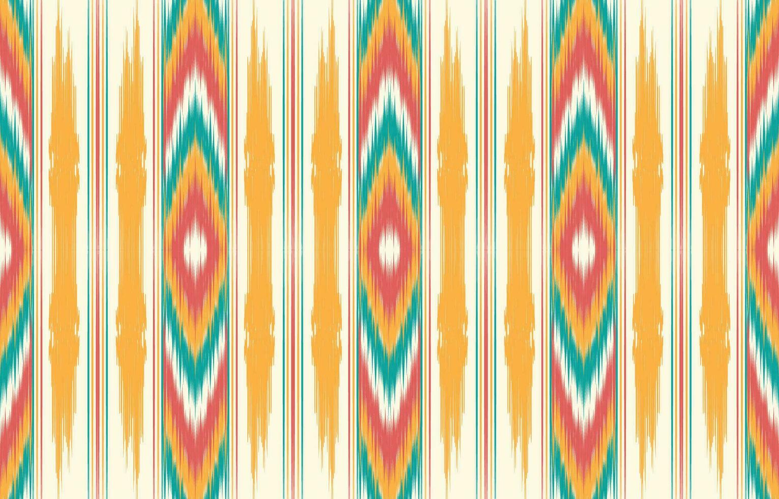 Ethnic abstract ikat art. Aztec ornament print. geometric ethnic pattern seamless  color oriental.  Design for background ,curtain, carpet, wallpaper, clothing, wrapping, Batik, vector illustration.