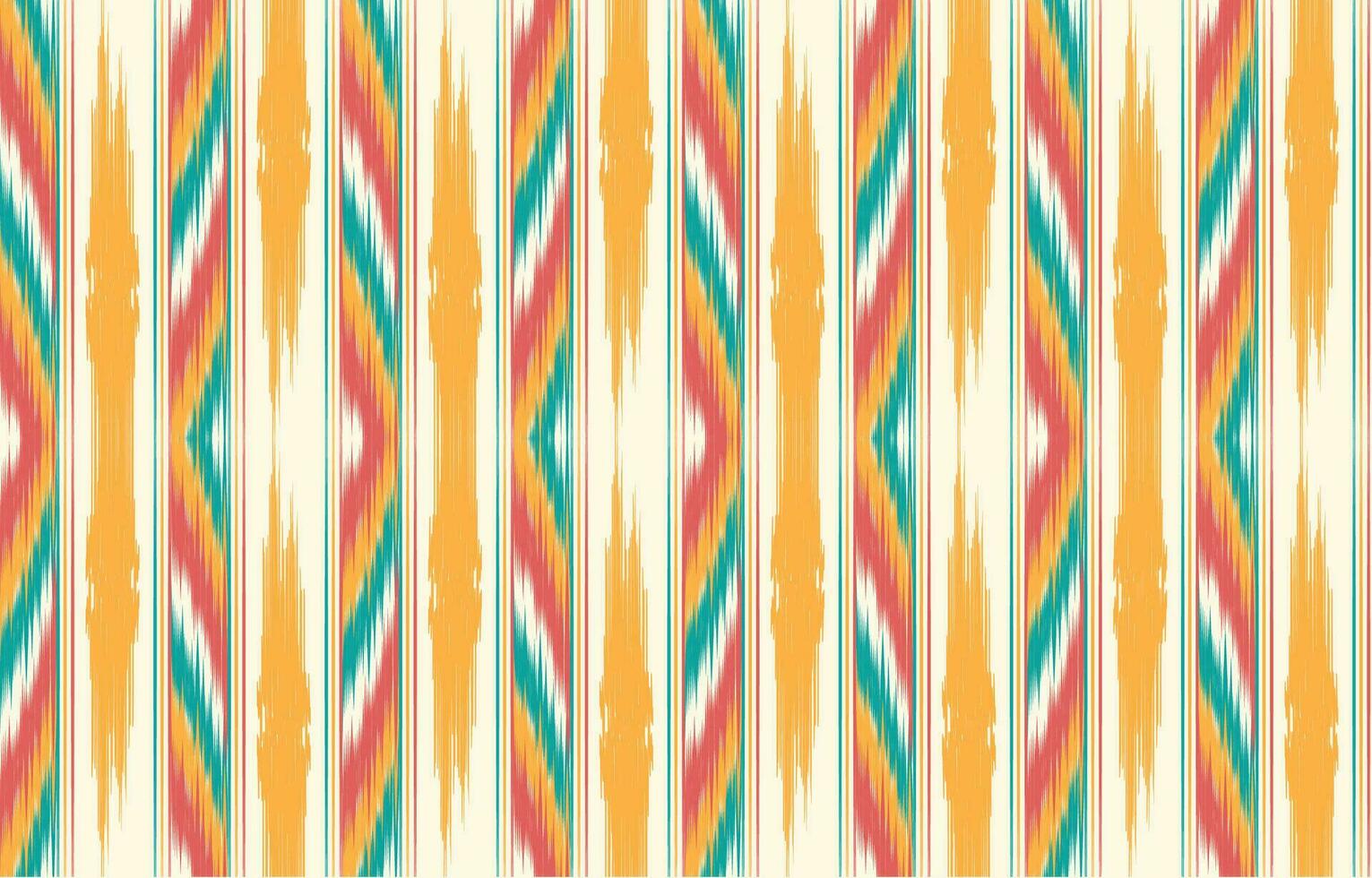 Ethnic abstract ikat art. Aztec ornament print. geometric ethnic pattern seamless  color oriental.  Design for background ,curtain, carpet, wallpaper, clothing, wrapping, Batik, vector illustration.