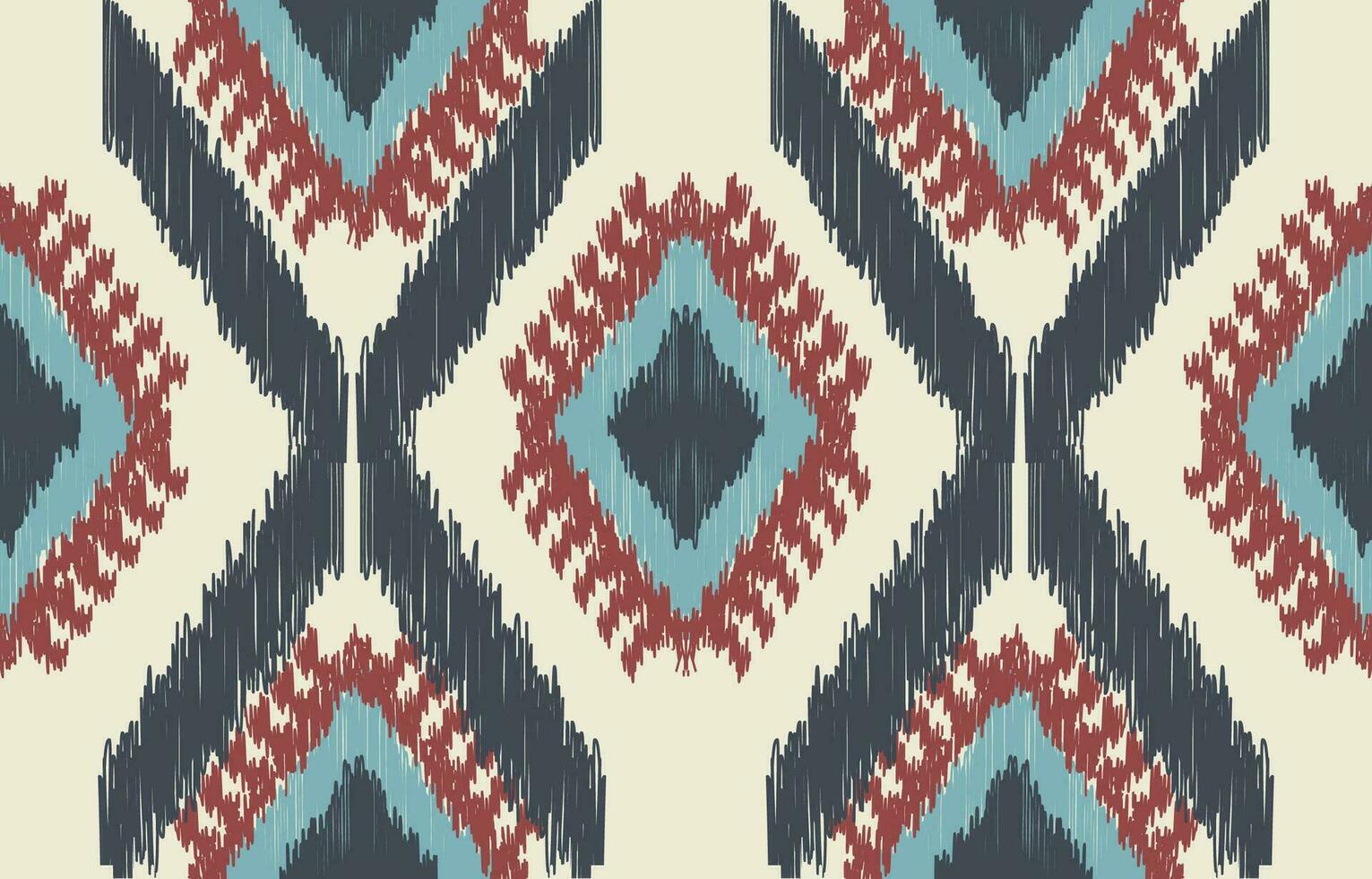 Ethnic abstract ikat art. Aztec ornament print. geometric ethnic pattern seamless  color oriental.  Design for background ,curtain, carpet, wallpaper, clothing, wrapping, Batik, vector illustration.