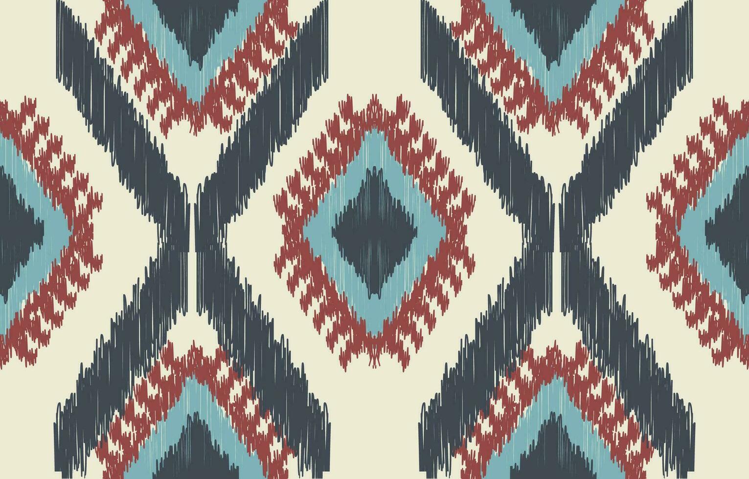 Ethnic abstract ikat art. Aztec ornament print. geometric ethnic pattern seamless  color oriental.  Design for background ,curtain, carpet, wallpaper, clothing, wrapping, Batik, vector illustration.