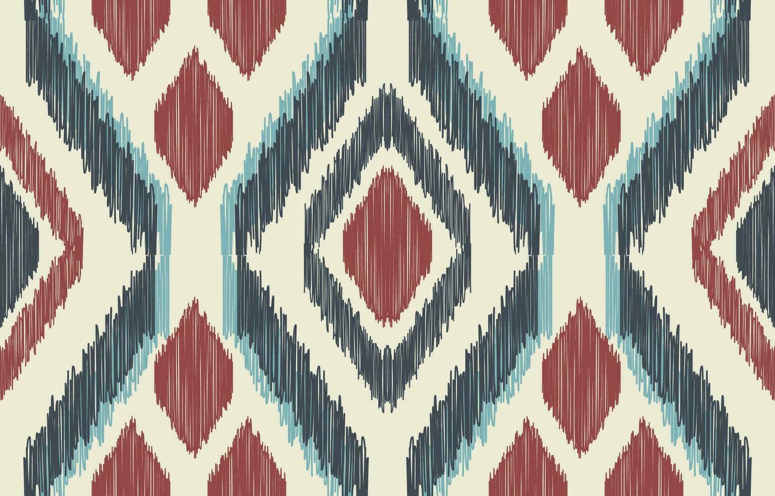 Ethnic abstract ikat art. Aztec ornament print. geometric ethnic pattern seamless  color oriental.  Design for background ,curtain, carpet, wallpaper, clothing, wrapping, Batik, vector illustration.