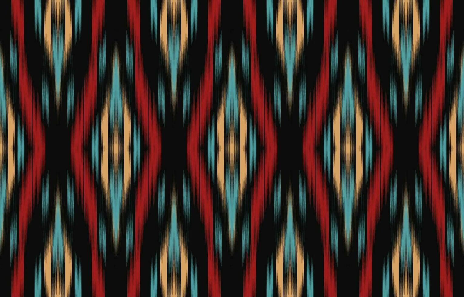 Ethnic abstract ikat art. Aztec ornament print. geometric ethnic pattern seamless  color oriental.  Design for background ,curtain, carpet, wallpaper, clothing, wrapping, Batik, vector illustration.