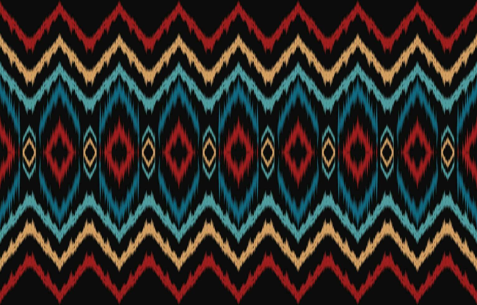 Ethnic abstract ikat art. Aztec ornament print. geometric ethnic pattern seamless  color oriental.  Design for background ,curtain, carpet, wallpaper, clothing, wrapping, Batik, vector illustration.