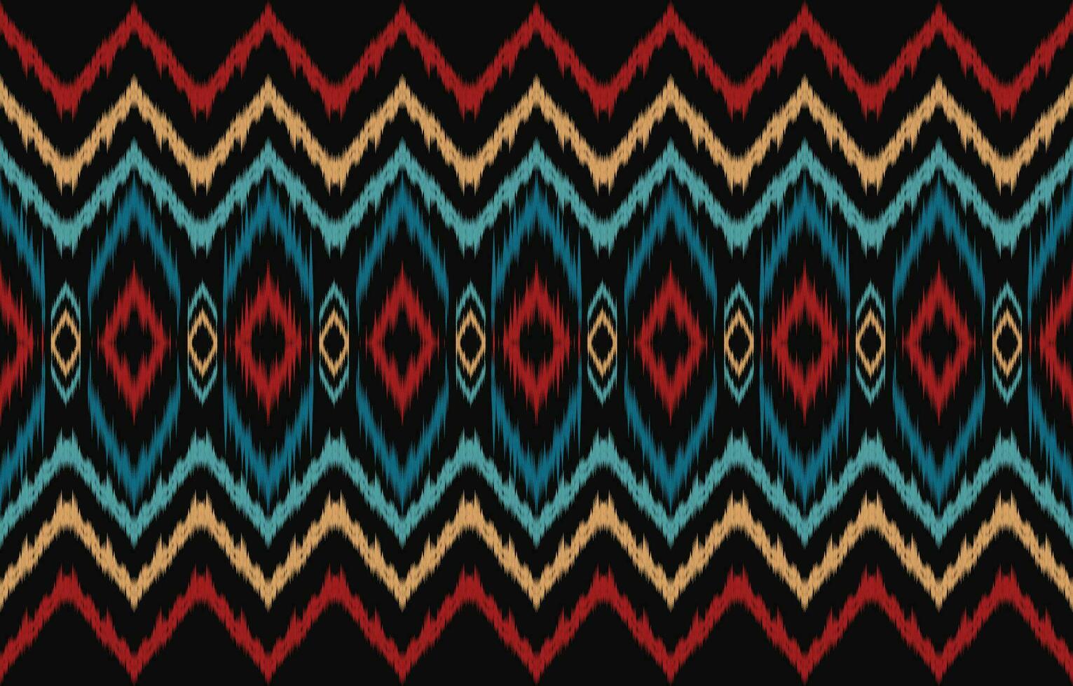 Ethnic abstract ikat art. Aztec ornament print. geometric ethnic pattern seamless  color oriental.  Design for background ,curtain, carpet, wallpaper, clothing, wrapping, Batik, vector illustration.