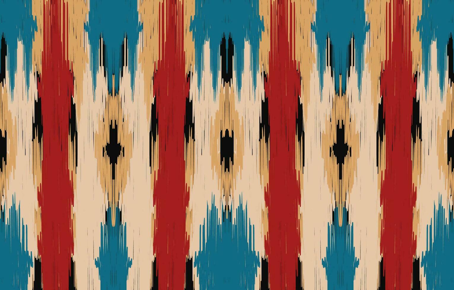 Ethnic abstract ikat art. Aztec ornament print. geometric ethnic pattern seamless  color oriental.  Design for background ,curtain, carpet, wallpaper, clothing, wrapping, Batik, vector illustration.