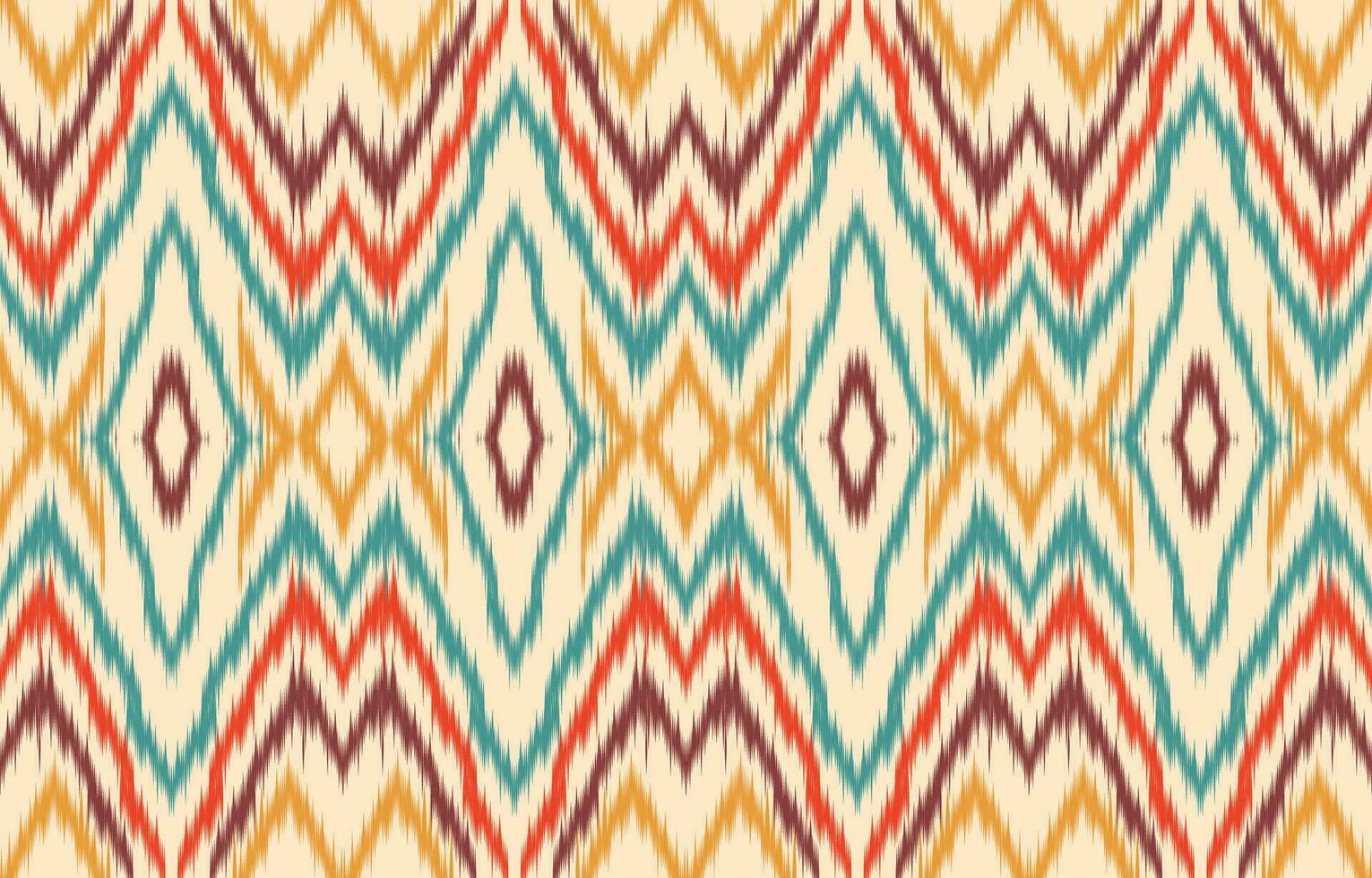 Ethnic abstract ikat art. Aztec ornament print. geometric ethnic pattern seamless  color oriental.  Design for background ,curtain, carpet, wallpaper, clothing, wrapping, Batik, vector illustration.