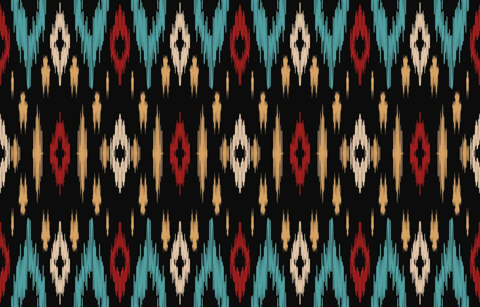 étnico resumen ikat Arte. azteca ornamento impresión. geométrico étnico modelo sin costura color oriental. diseño para antecedentes ,cortina, alfombra, fondo de pantalla, ropa, envase, batik, vector ilustración.