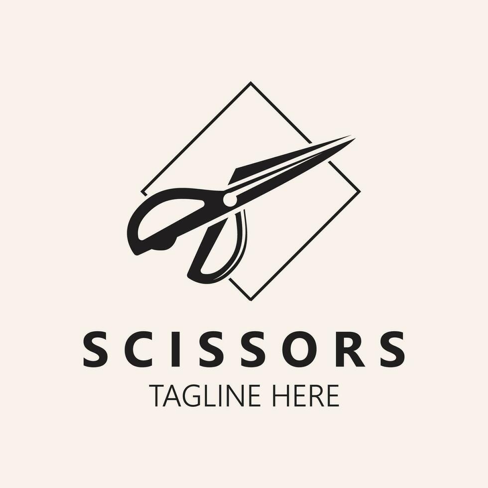 Scissors Logo Design Icon Template. Modern simple design. barbers tools and barbershop. Vector Illustration