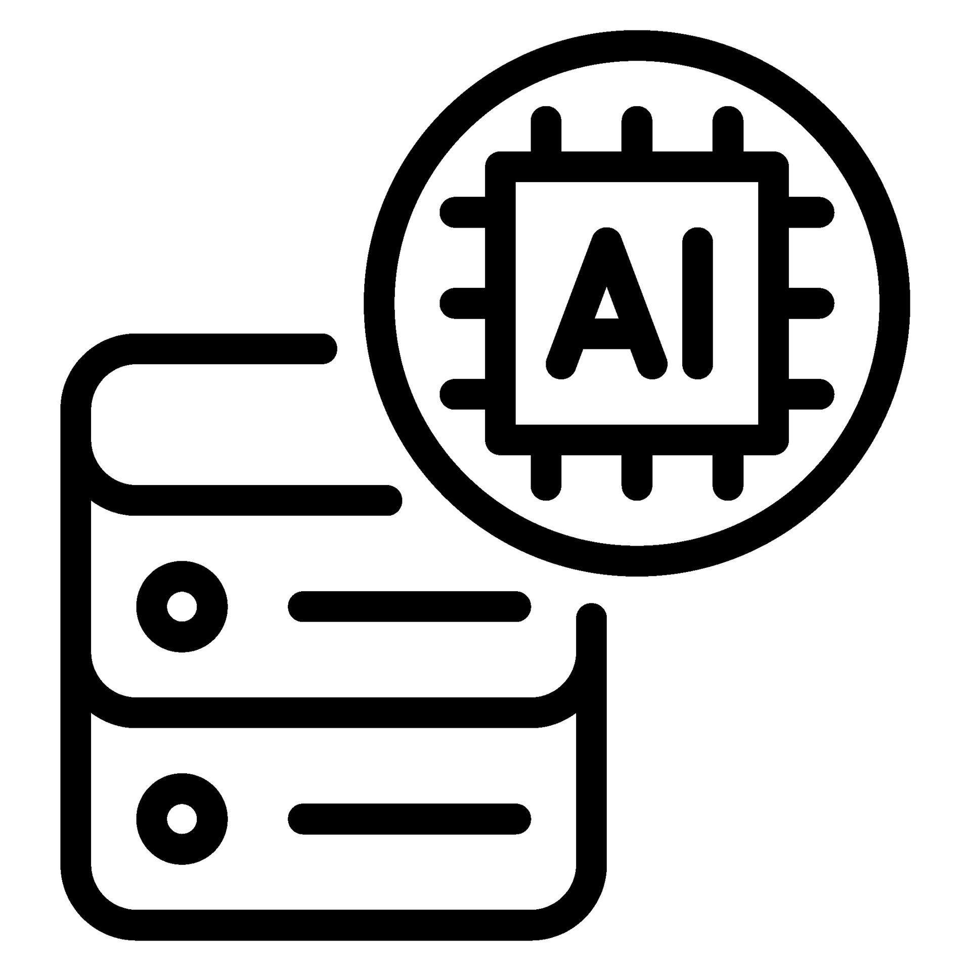 AI and Big Data icon 29272374 Vector Art at Vecteezy