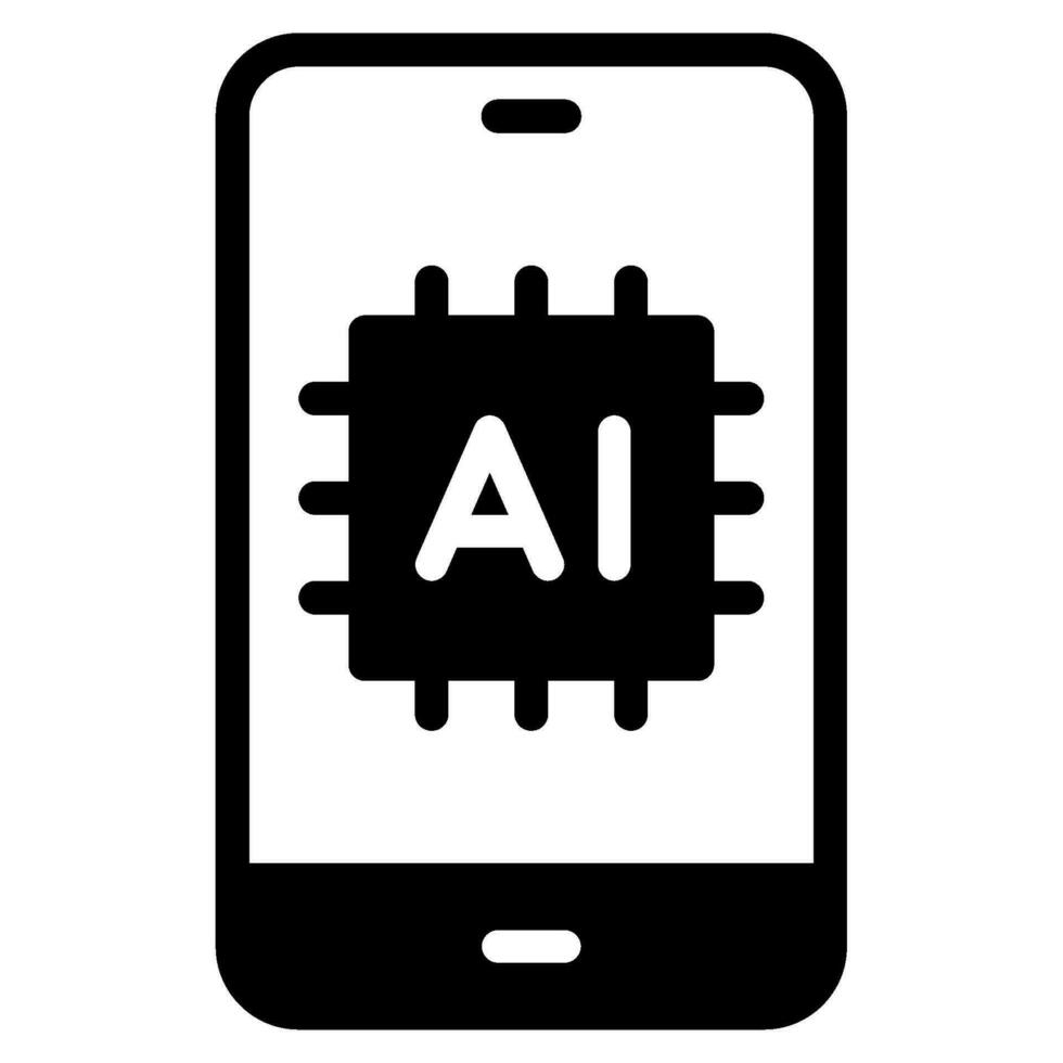 ai dispositivo icono vector