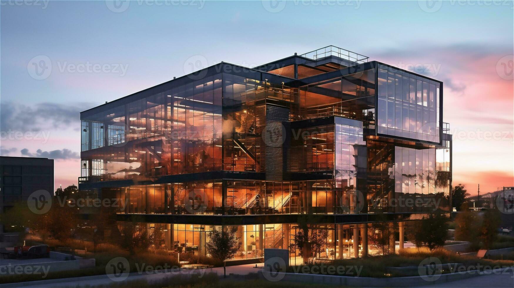 Generative AI, High-Tech Efficiency Building photo