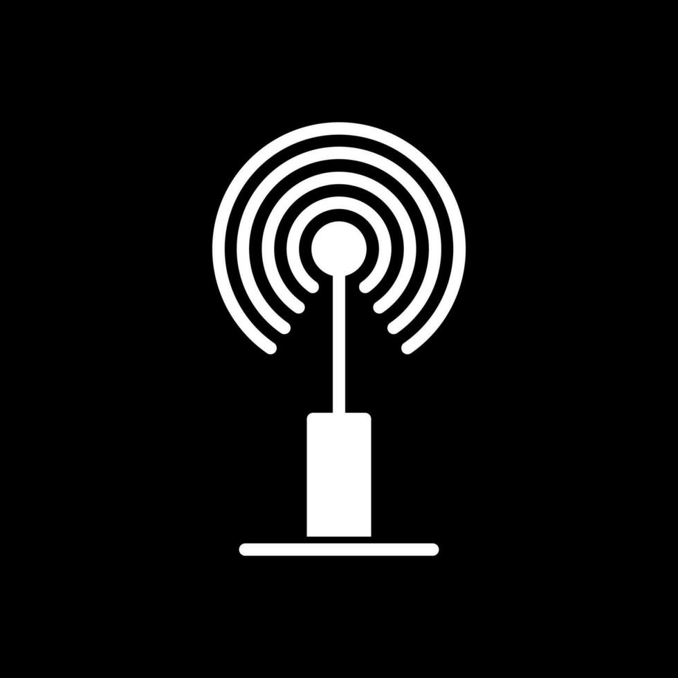 Radio antenna Vector Icon Design