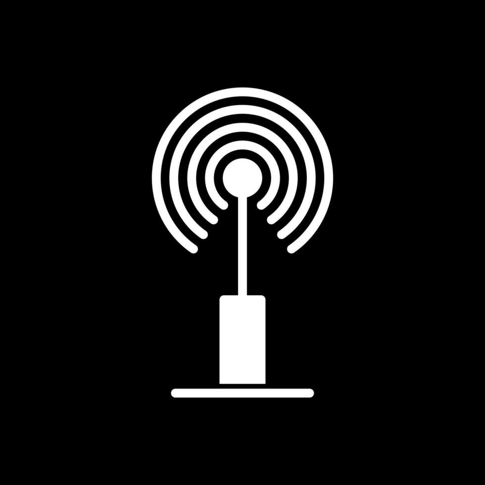 Radio antenna Vector Icon Design