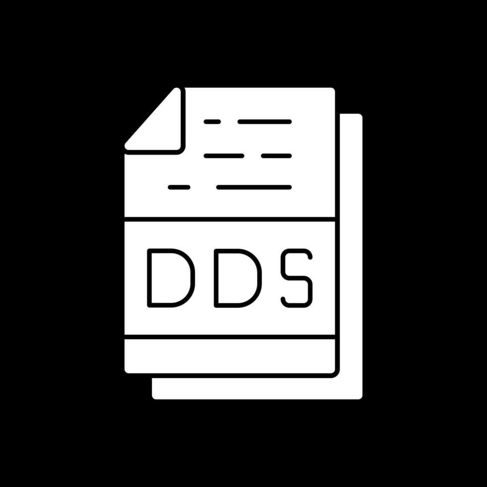 Dds File Format Vector Icon Design