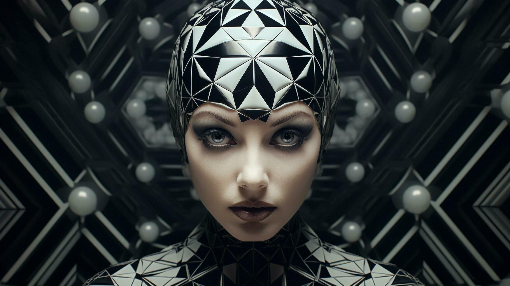 Futuristic Geometric Fusion photo