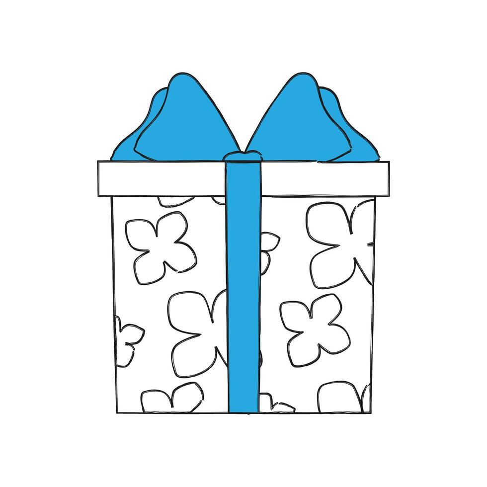 hermosa diseño modelo para concepto diseño. festivo regalo caja. vector