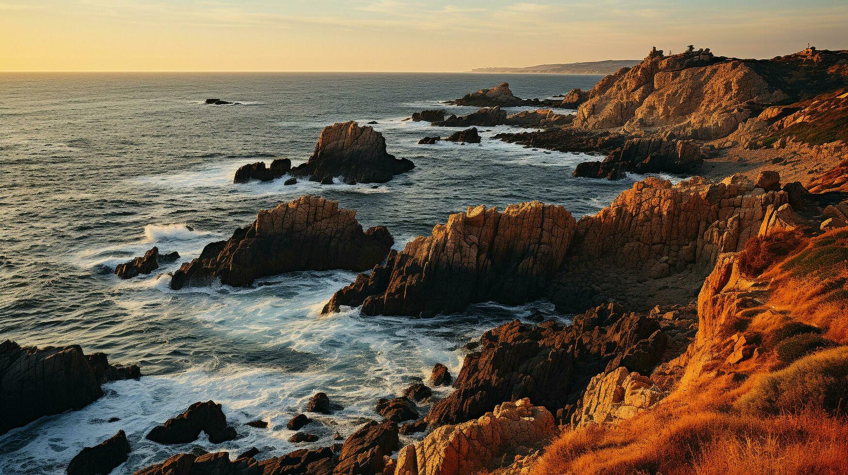 Generative AI, Revealing the Secluded Beauty of Hidden Coastal Coves photo