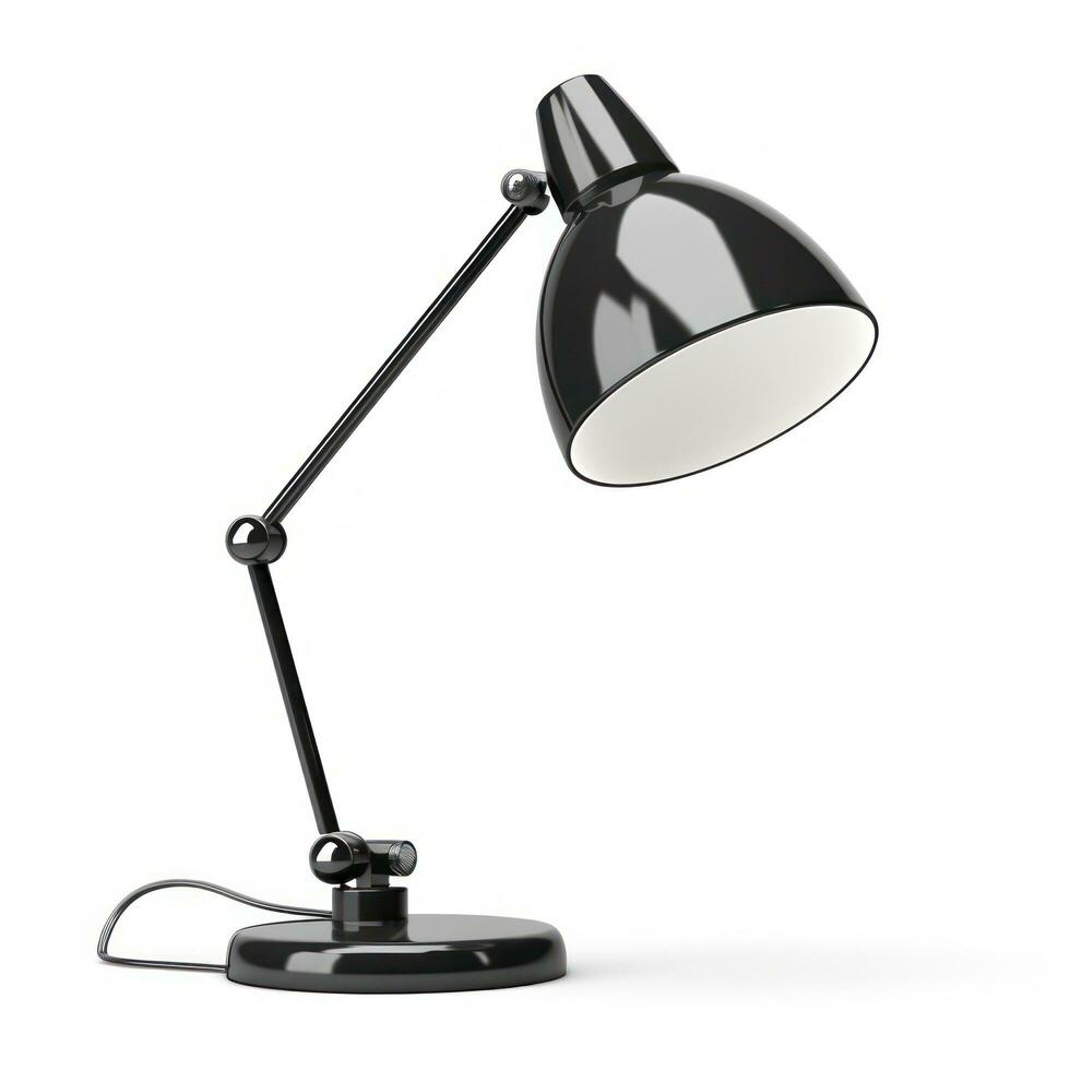 Office table lamp isolated photo