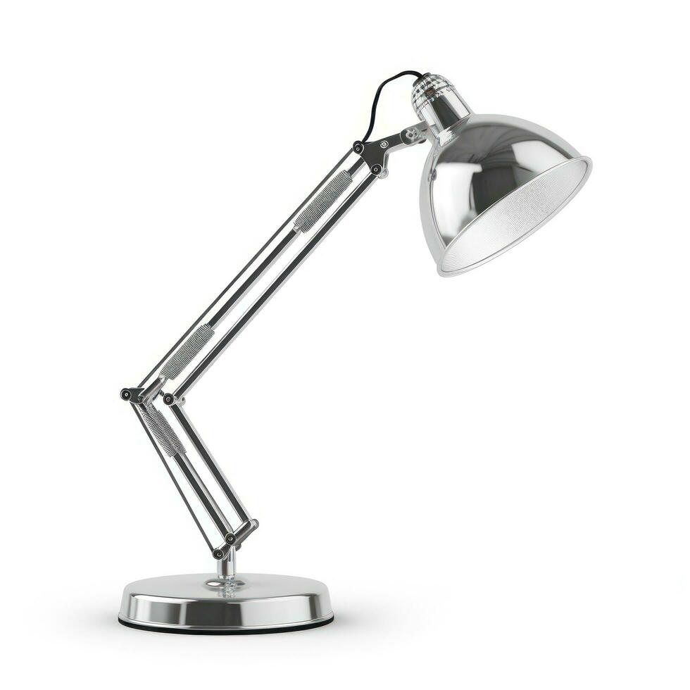 Office table lamp isolated photo