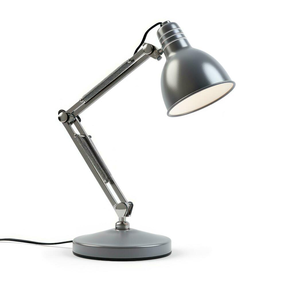 Office table lamp isolated photo