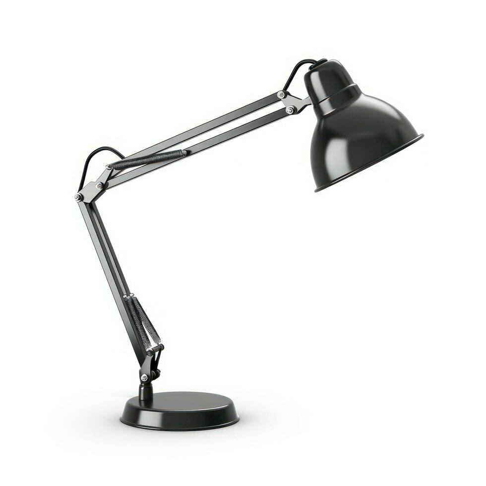 Office table lamp isolated photo