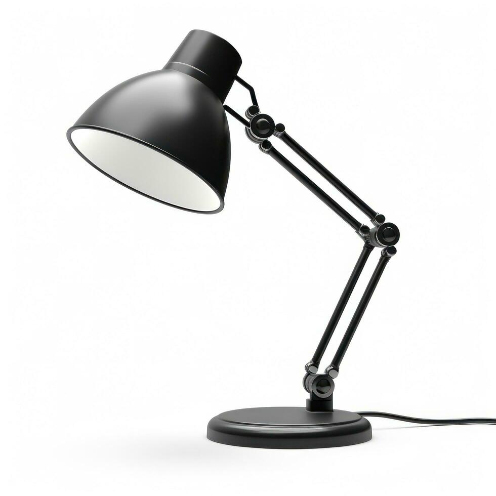 Office table lamp isolated photo