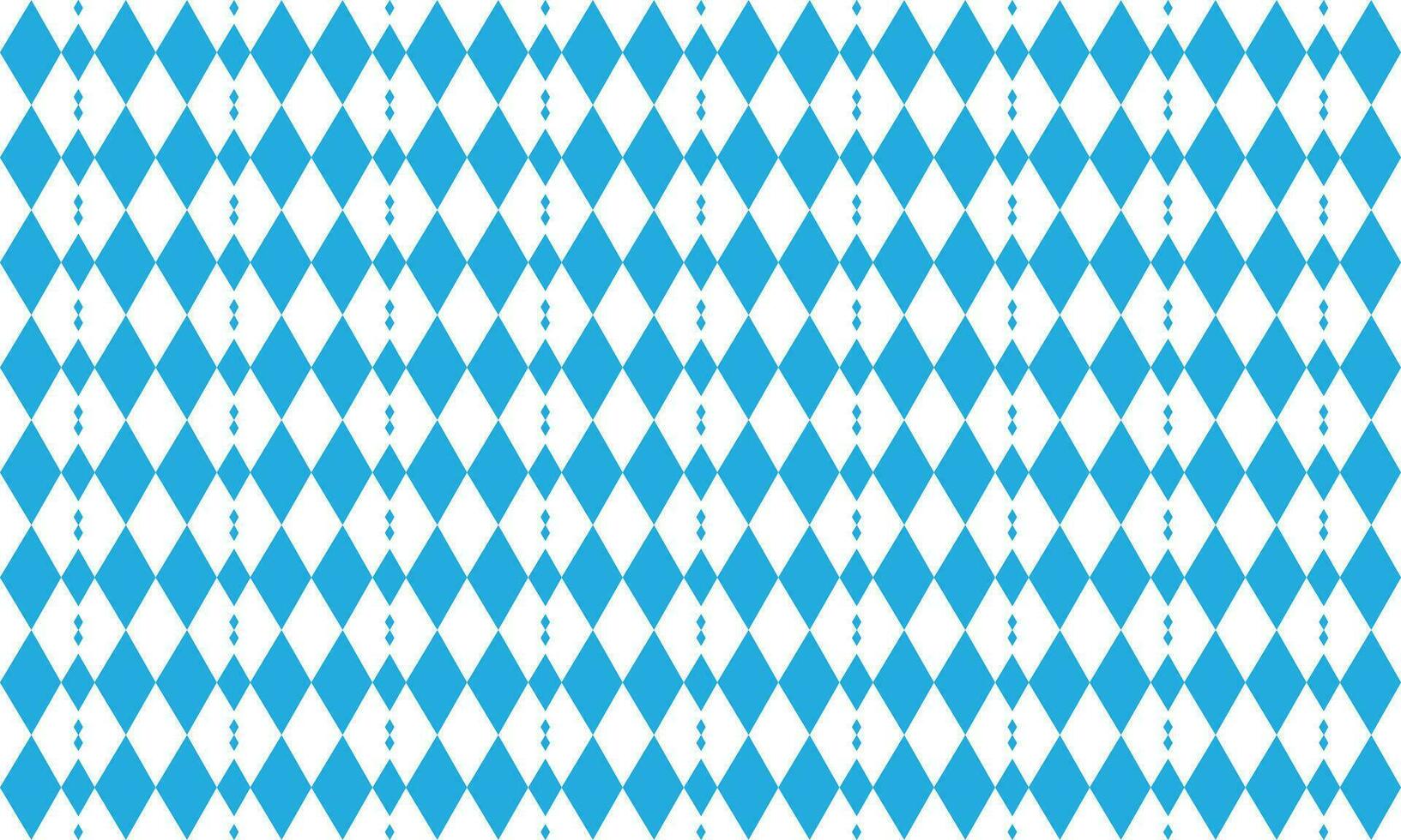 Oktoberfest vector pattern. Abstract geometric seamless texture. Germany's Octoberfest festival ornament. Modern blue and white flag. Traditional tartan background pattern with small rhombuses grid