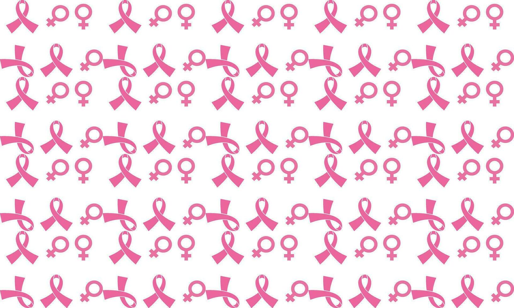 Breast cancer awareness month symbol emblem seamless pattern. vector.Breast cancer awareness pattern vector
